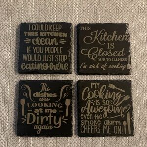 Slate coasters